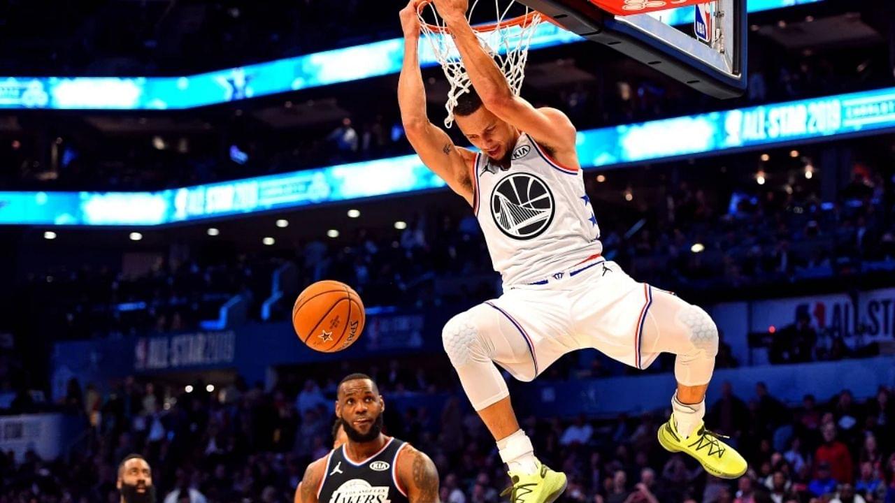 "We call those mid-summer legs": Warriors' Stephen Curry shows his bunny-hops, as he posts a Tik-Tok showing his dunking practice