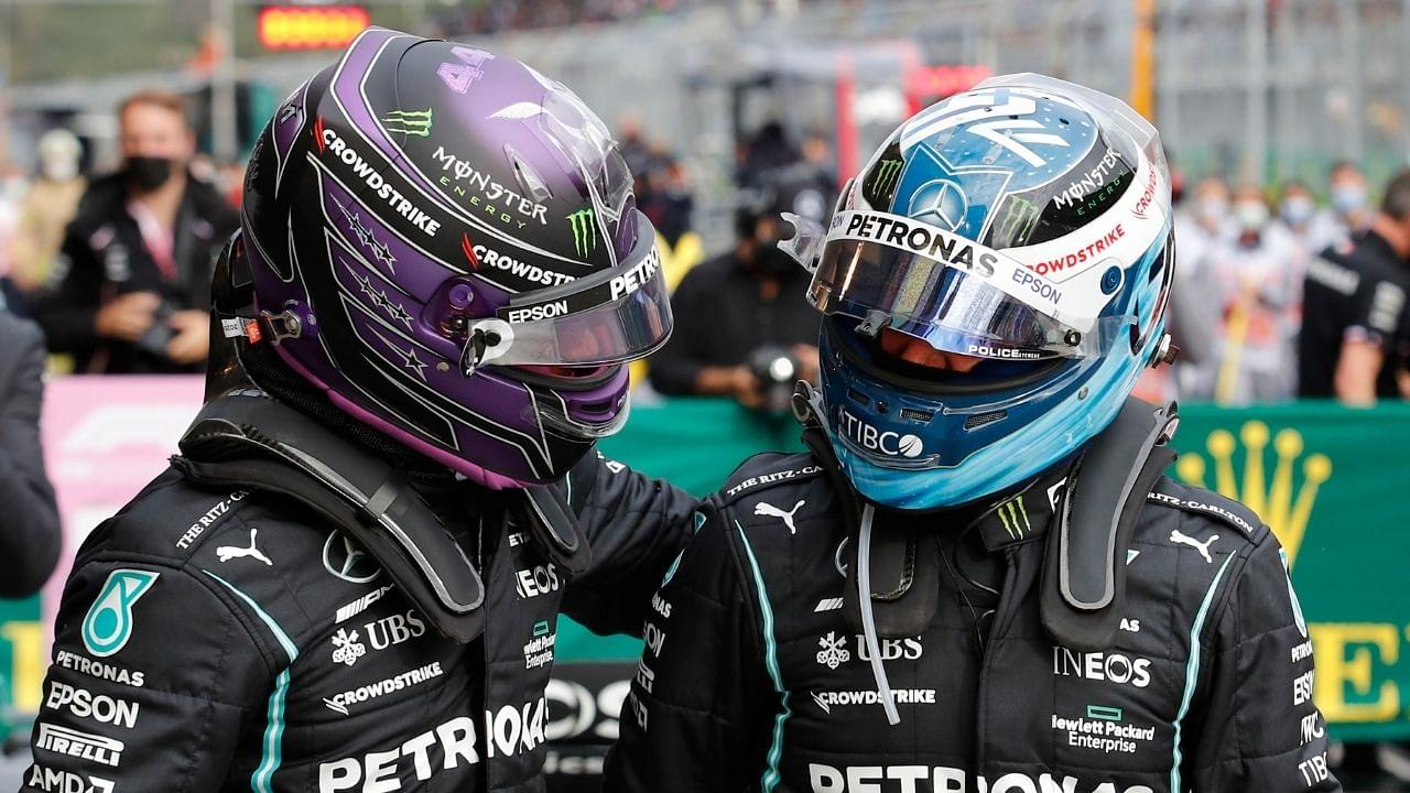"To Valtteri, enjoy my pole trophy"– Lewis Hamilton dedicates his Turkey pole position reward to his Mercedes teammate ahead of Sunday race