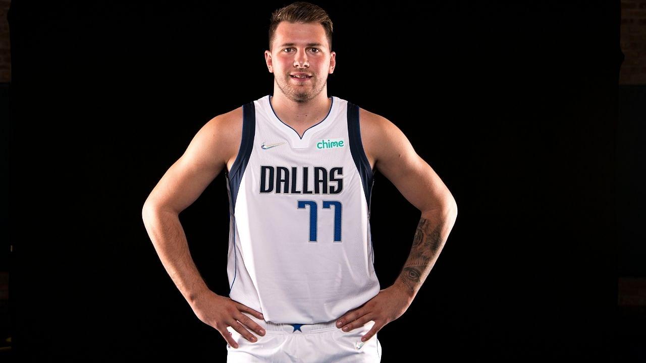 “Luka Doncic has a ‘random’ drug test incoming”: NBA Twitter reacts to the viral photos of the Mavs MVP looking built ahead of the 2021-2022 season