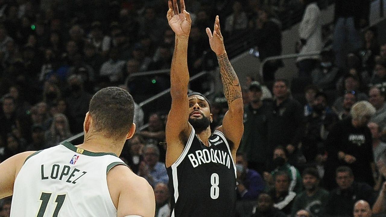 “Any more facts in there? Maybe with black socks on?” Nets star Patty Mills pokes fun at the reporters bestowing an extremely specific stat on him following loss to Bucks