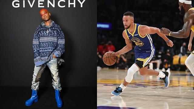 "Hey Steph, so sorry you slipped, but it wasn't me": American rapper Kid Cudi shuts down conspiracy theories of him being responsible for Stephen Curry's fall during the opening night against the Lakers