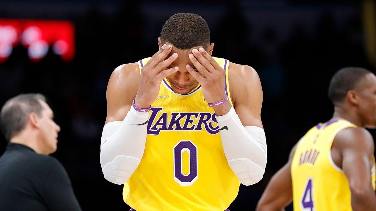 "LORD HAVE MERCY! Russell Westbrook led with a Quadruple Double, with 10 TURNOVERS!": Skip Bayless launches an assault on the Lakers' superstar as they blow a 26-point lead and lose to the Thunder