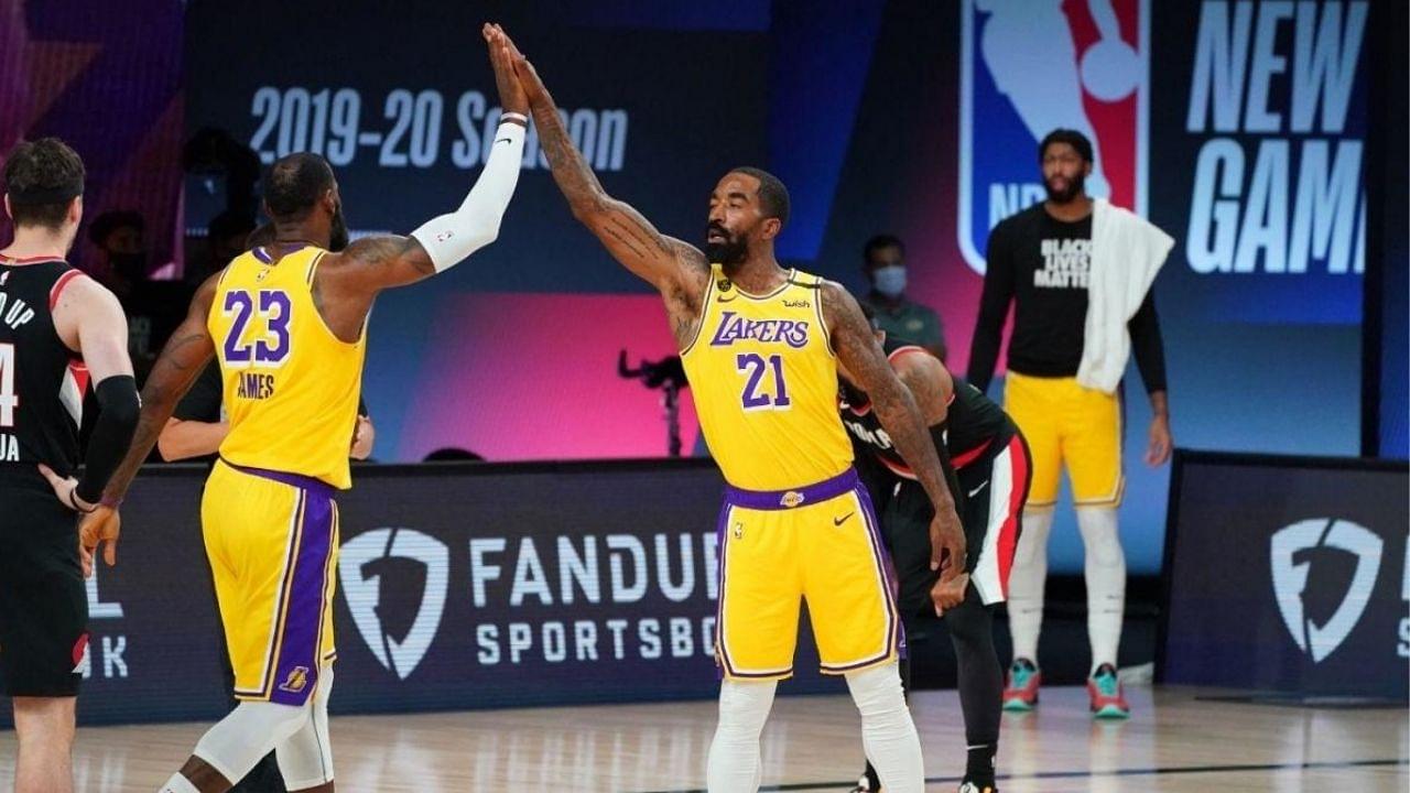 "HOW AMAZING IS THAT! I'M PROUD OF MY BROTHER JR SMITH!": Lakers' LeBron James puts out a tweet in support of his former teammate during his first golf tournament