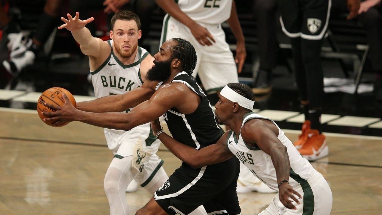 "Seen James Harden take that stepback left? No!": Pat Connaughton reveals to Duncan Robinson how the Bucks swingman approaches elite guards as a defender
