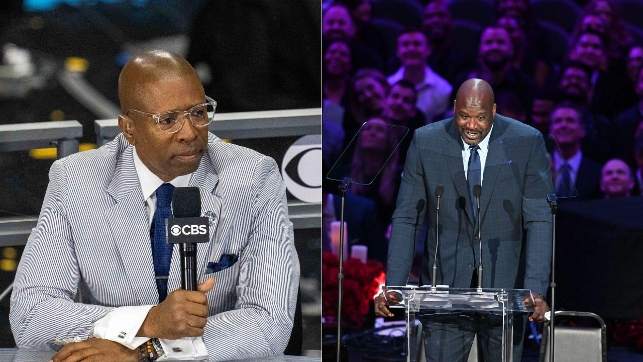 "Named Paul Pierce 'The Truth', Dwyane Wade 'The Flash' and Kenny Smith 'The Big Knock-Kneed'": Shaquille O'Neal piles on fellow studio analyst as Ernie Johnson and Charles Barkley howl in laughter