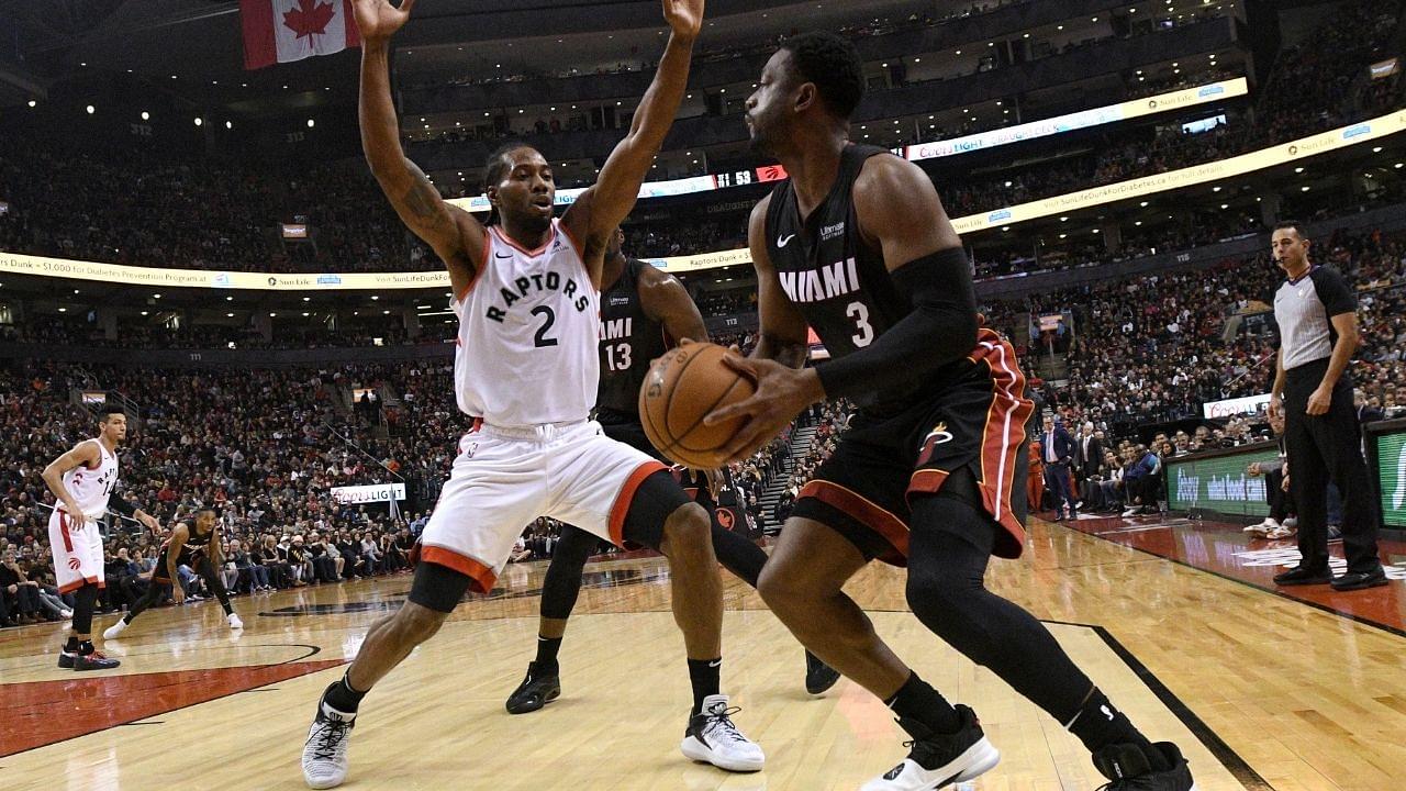 "36 year old Dwyane Wade was out playing peak Kawhi Leonard" - Nothing can stop class, not even the Klaw against an NBA legend