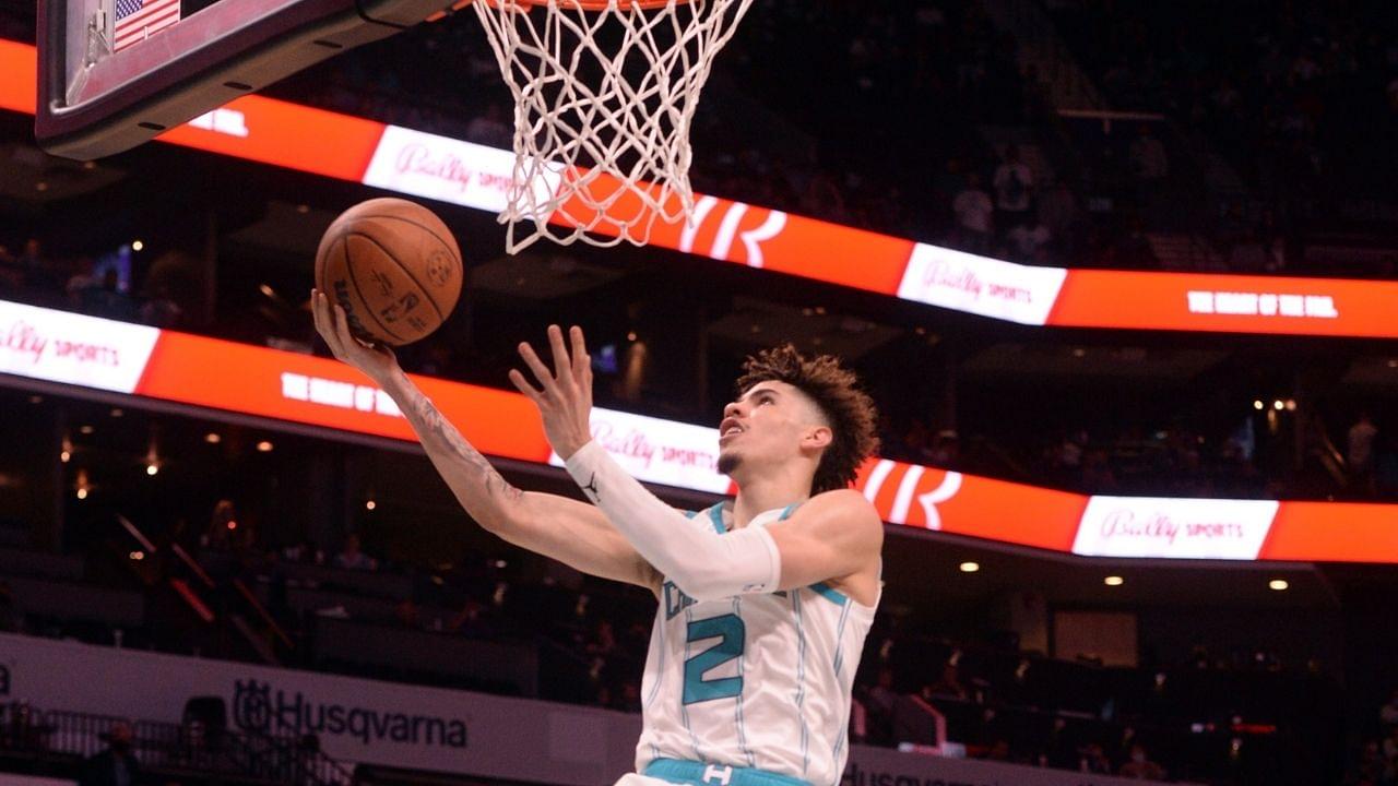 "Michael Jordan just cringed to death from LaMelo Ball's fashion sense!": Hornets star shows off his questionable drip after massive opening day win over the Pacers