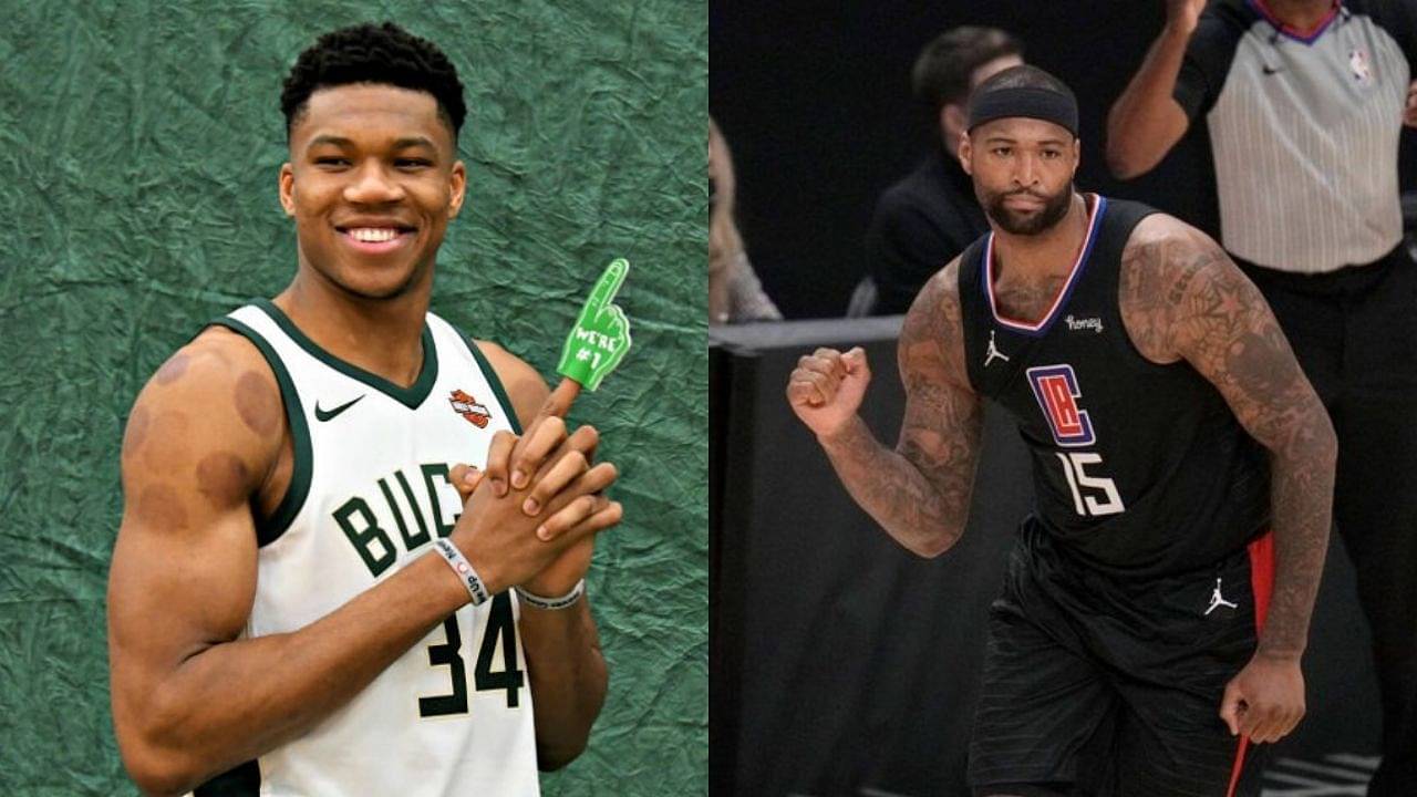 "How do you make a tissue dance?! You put a little "Boogie" in it!!": Giannis Antetokounmpo welcomes DeMarcus Cousins to the Bucks with his famed dad jokes