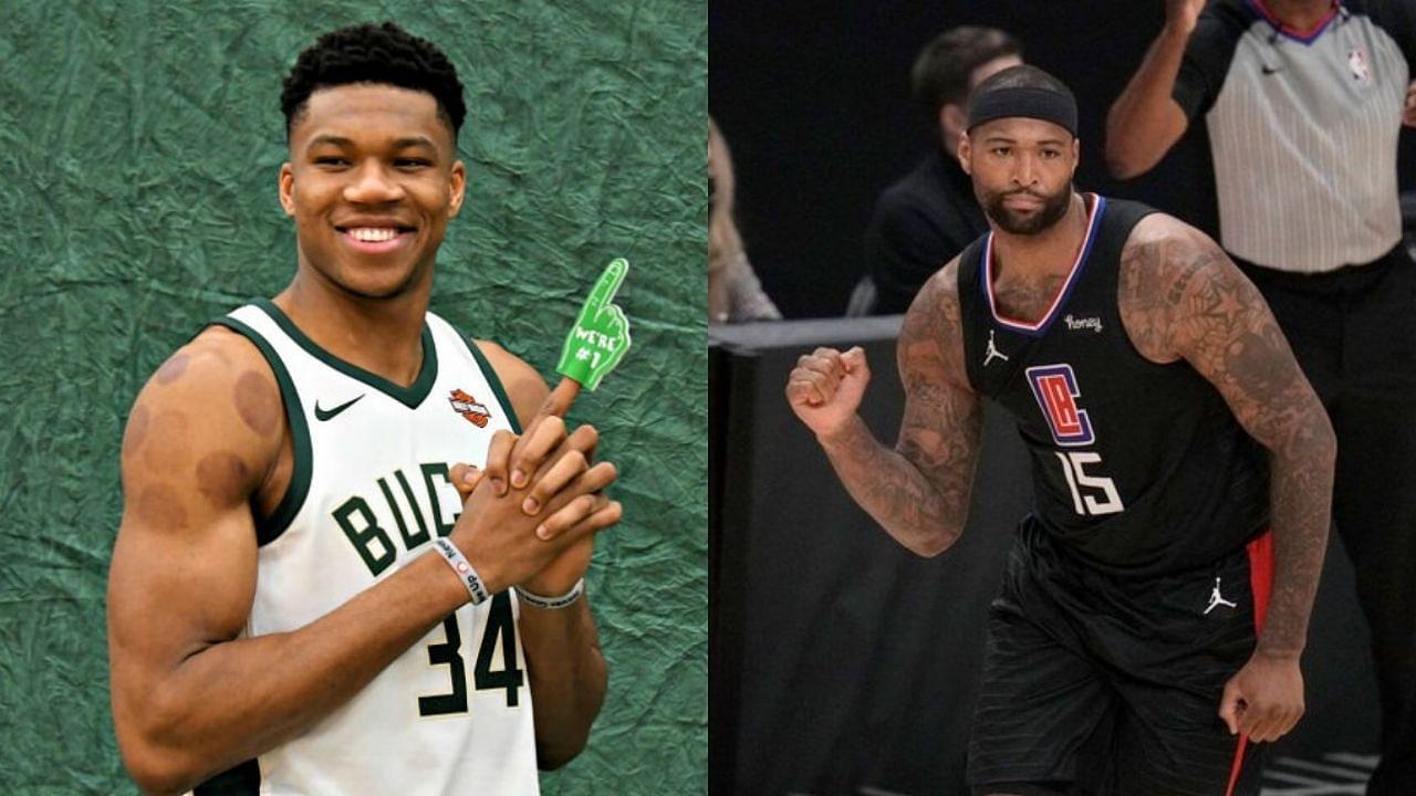 "How do you make a tissue dance?! You put a little "Boogie" in it!!": Giannis Antetokounmpo welcomes DeMarcus Cousins to the Bucks with his famed dad jokes