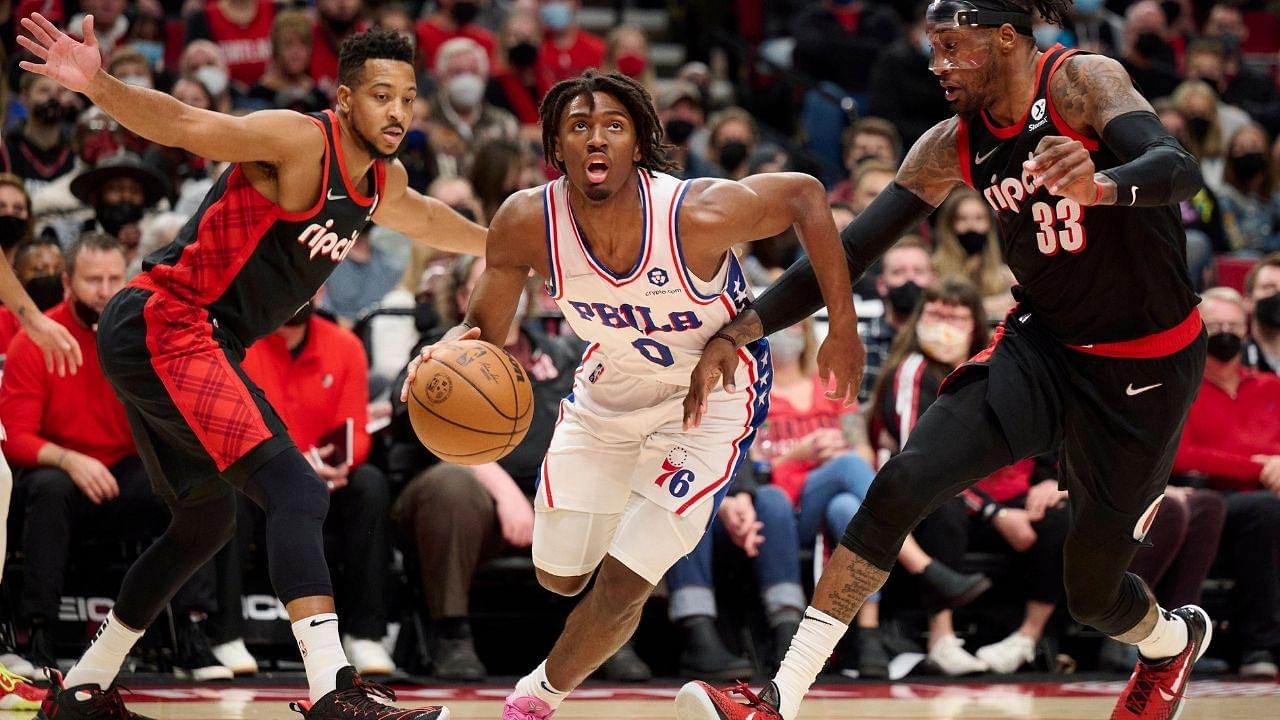 "Are we really supposed to be upset about Ben Simmons when Tyrese Maxey is playing like Michael Jordan?!": NBA Twitter reacts as the sophomore guard starts to catch fire this season
