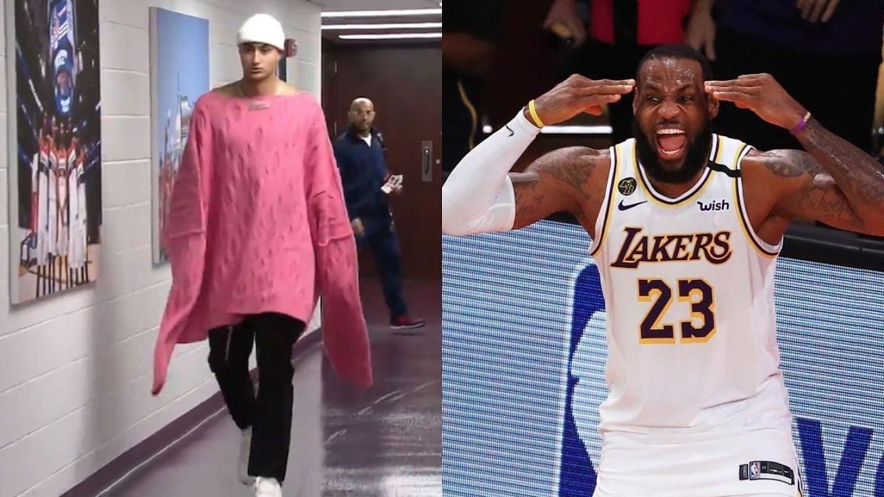 "Kyle Kuzma, ain't no f*cking way you wore that!": LeBron James and several other NBA stars mock Kuz for his outfit choice on game-day against the Hornets