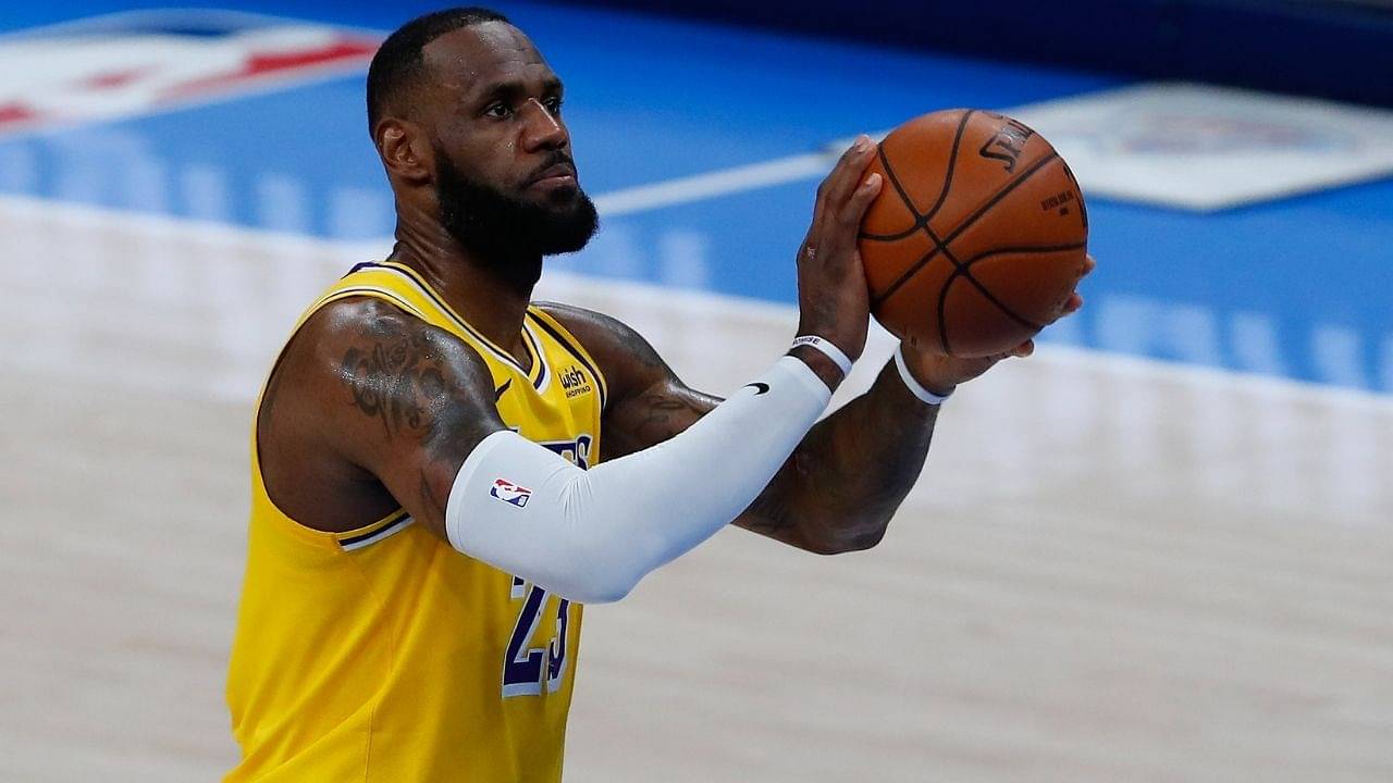 LeBron James tried to channel his inner Michael Jordan but failed”: The Lakers superstar was heard talking about taking a free-throw with closed eyes, ended up missing it - The SportsRush