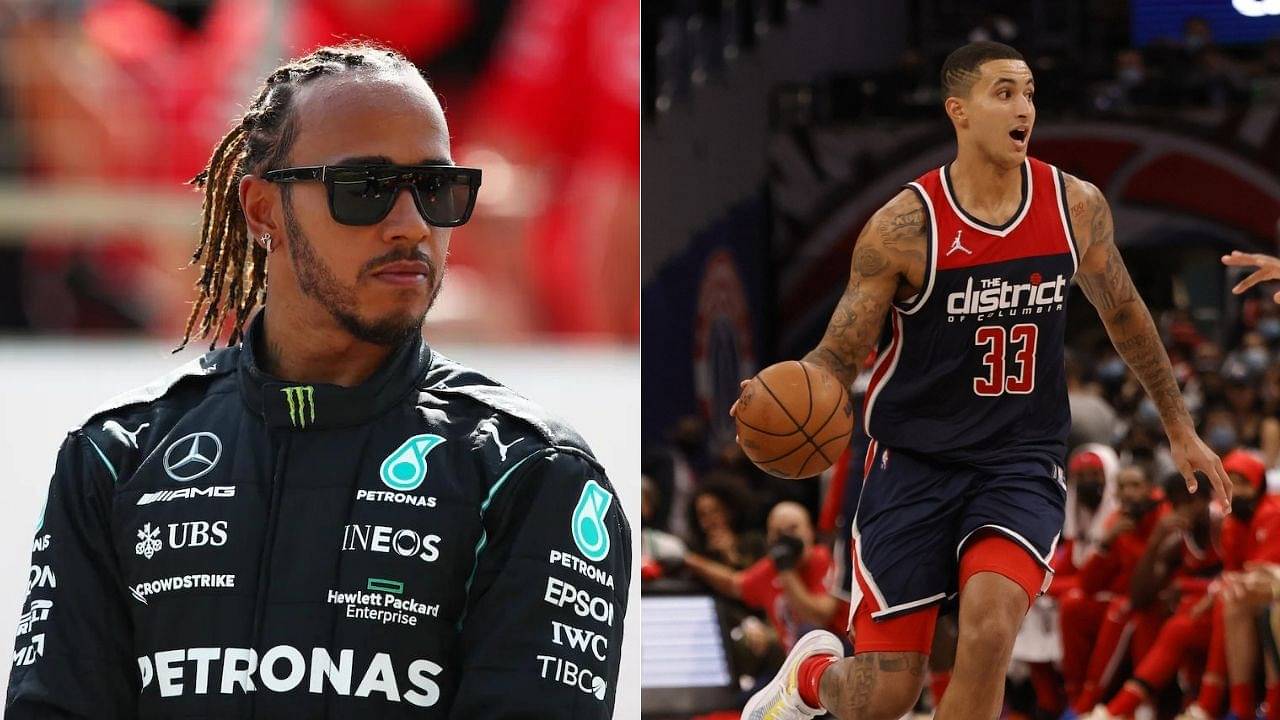 "Repping the wrong team"– Lewis Hamilton replies to Kyle Kuzma's latest Instagram post donning "wrong" F1 colours; NBA star apologizes