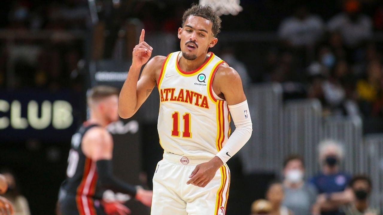 “Trae Young putting numbers that only certified legends have done before”: NBA Twitter reacts as the Hawks star joins Michael Jordan and Westbrook as 3rd player to achieve a historic feat