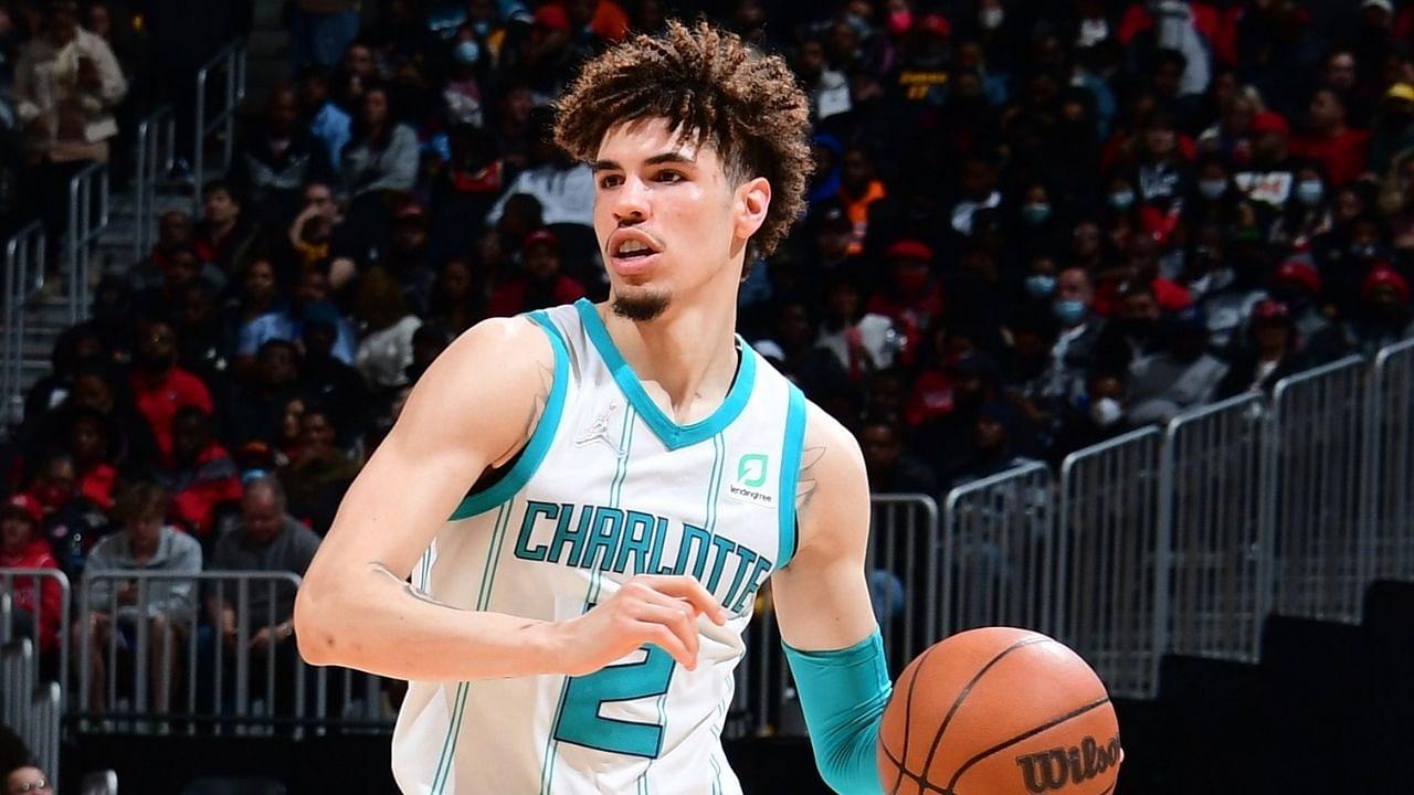 "LaMelo Ball really chasing after LeBron James and Luka Doncic!": NBA Twitter takes notice of the Hornets star as he writes his name in NBA history yet again