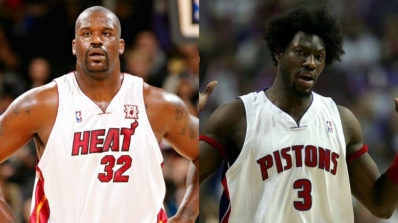 “Ben Wallace fouled me young lady, don’t ask dumb questions”: When Shaquille O’Neal went off on a reporter after being asked about the Pistons DPOY’s monster block on him