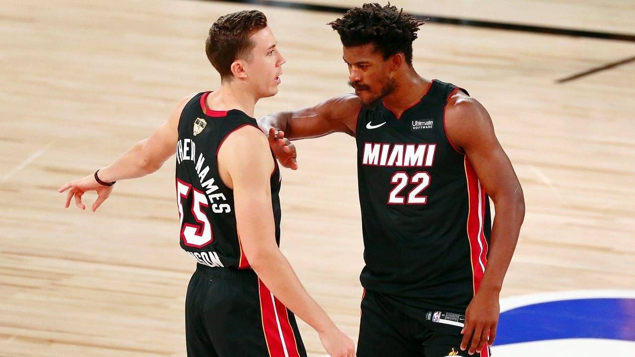 "Jimmy Butler just pulled my name out of thin air": Duncan Robinson clears the air about his Heat teammate hilariously calling him dumb in postgame presser