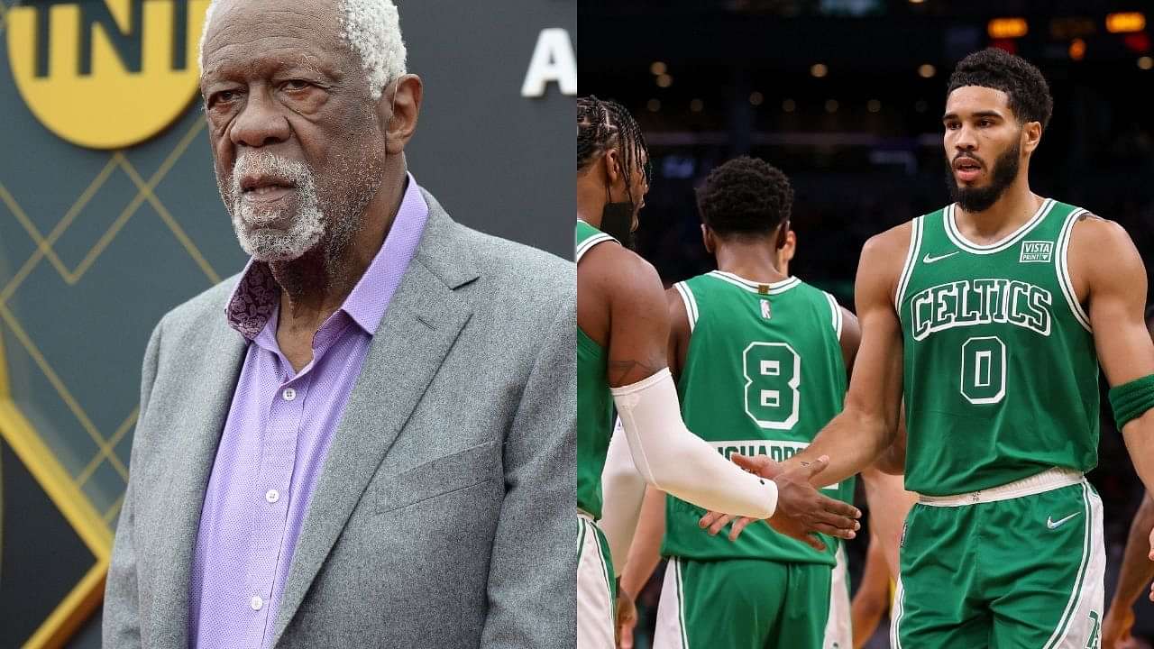 "Jayson Tatum keep up the hard work, it was a treat watching you": Celtics legend Bill Russell gives his flowers to the All-Star forward