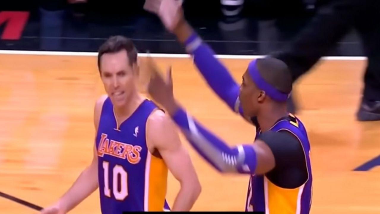 "Damn Steve Nash, I am wide open!!": When Lakers superstar Dwight Howard shouted at his teammate and current Nets coach for not passing to him on 2012-13 Lakers squad
