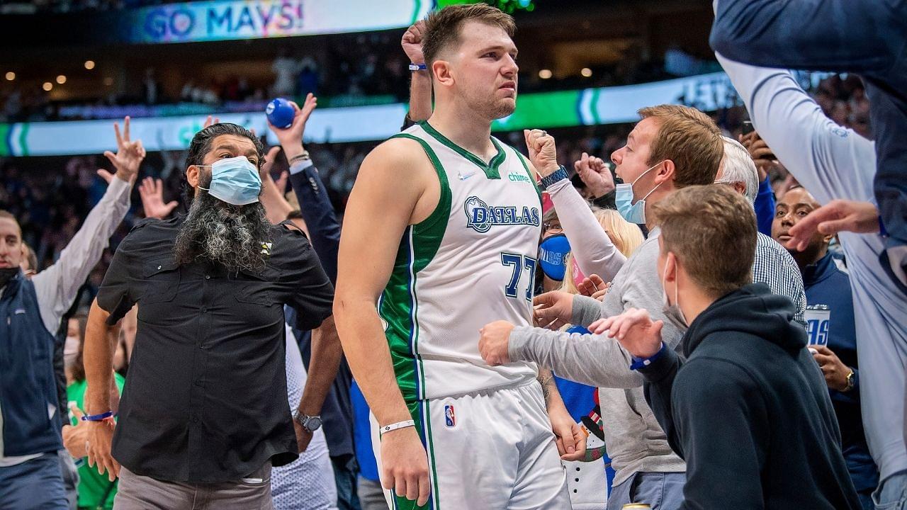 “Oh sh*t, my bad for saying ‘sh*t’”: Luka Doncic hilariously swears right after unintentionally swearing during a postgame interview after drilling a game-winner vs the Celtics