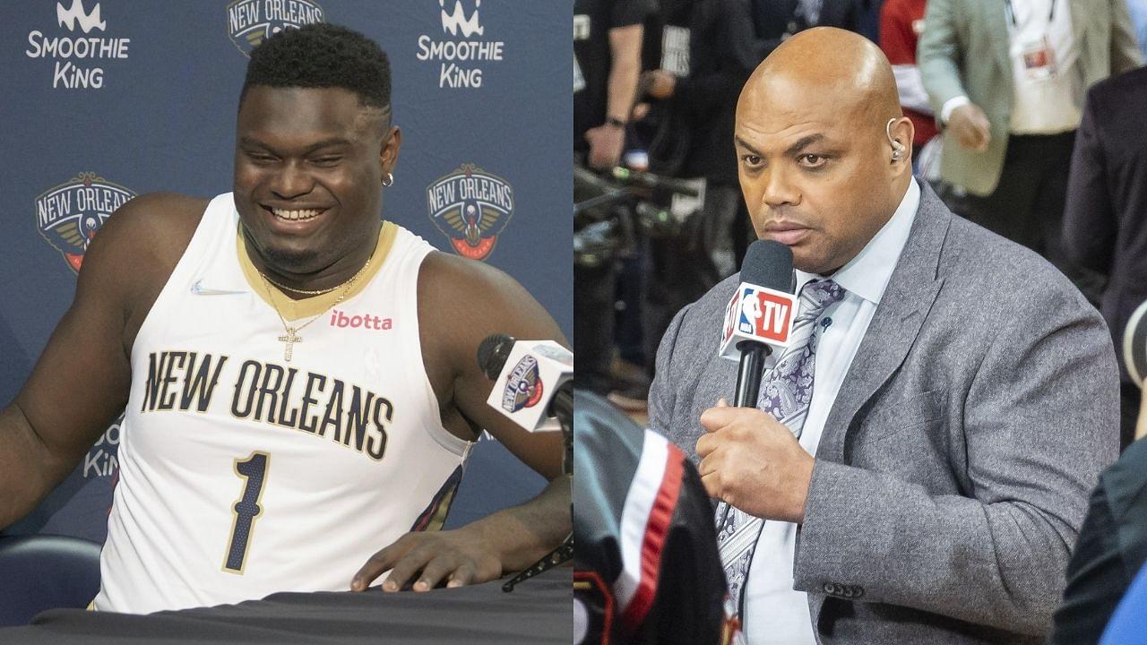 "Zion Williamson looks like Shaquille O'Neal and I had a baby!": Charles Barkley talks about the Pelicans' star during the half-time show against the Suns