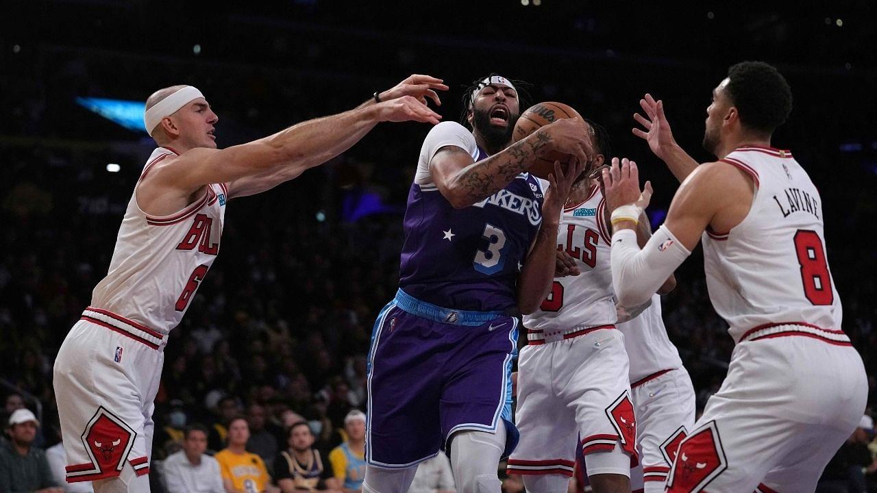 "Probably be little emotional for Alex Caruso to be back in LA": Anthony Davis on the former Lakers teammate's first visit at the Staples Center in a Bulls uniform