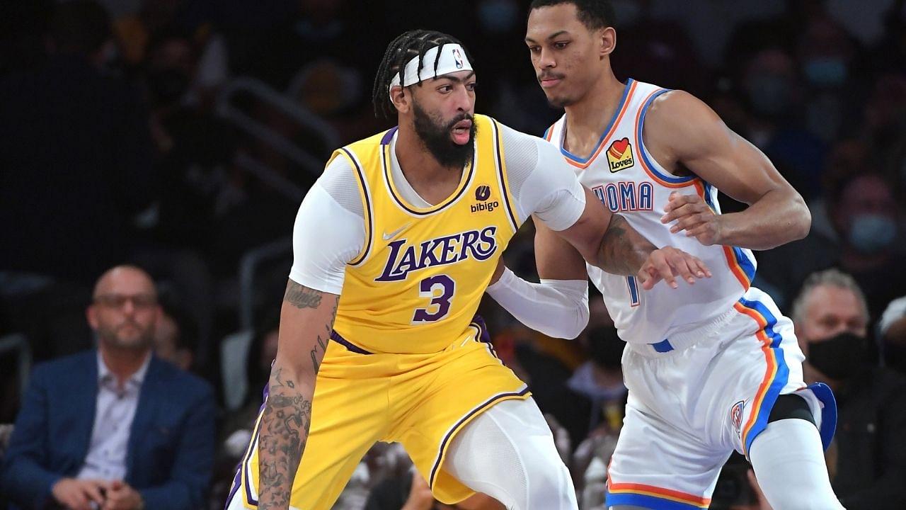 “Los Angeles Lakers play more like Fakers once again vs a 1-6 Thunder”: Skip Bayless blasts Anthony Davis and co. as they allow a 19-point lead to decrease to 4 entering halftime