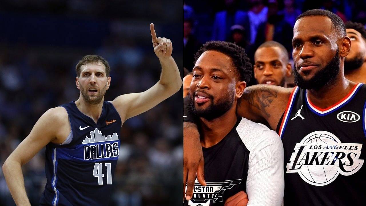 “That coughing incident was LeBron James and me just being young”: Dwyane Wade apologizes for mocking Dirk Nowitzki during the 2011 Finals    