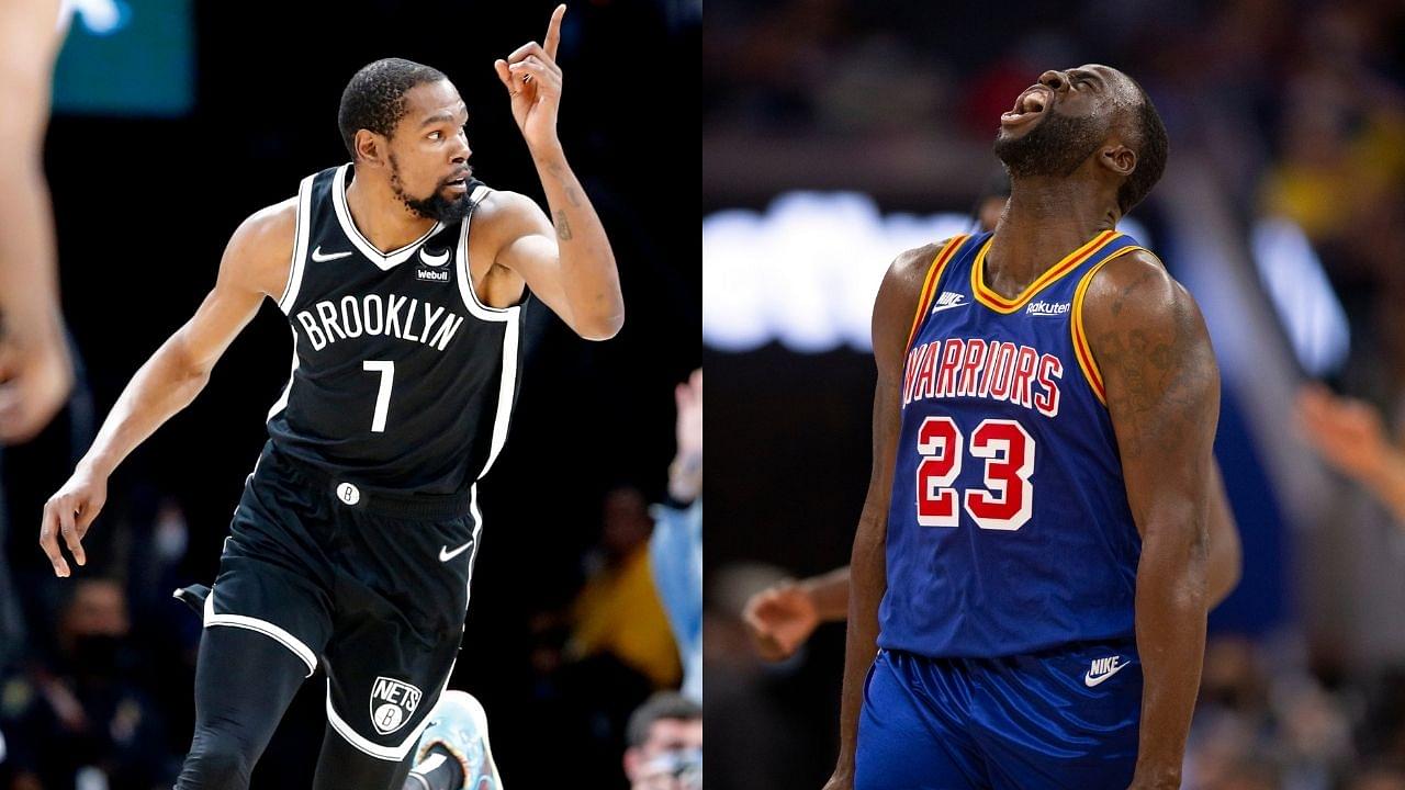 “Draymond Green hit a 3 in Kevin Durant’s face and let him know”: Warriors DPOY taps the Nets superstar on his butt as he drains a long-range bomb over him