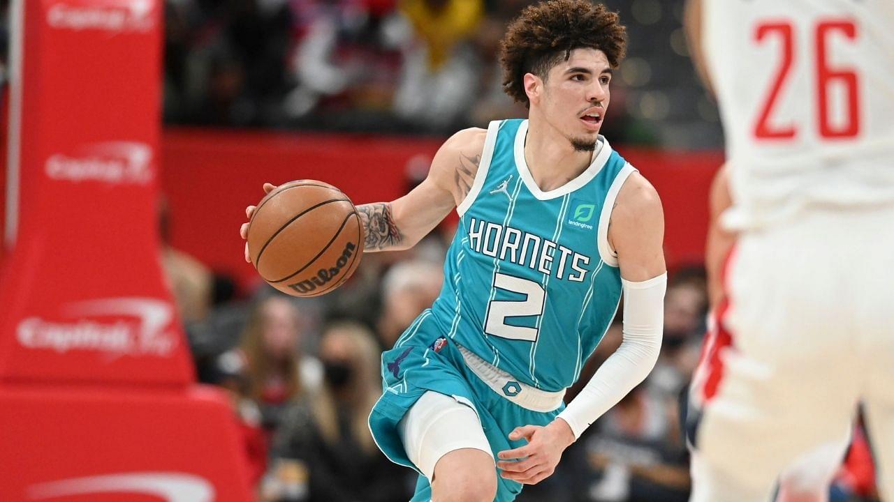 "LaMelo Ball you had 15 points in a single quarter!": Hornets star lets slip a hilarious moment during a half-time interview during game vs the Wizards