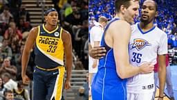 “Dirk Nowitzki was my first sports hero, and I looked up to Kevin Durant, as well”: Myles Turner talks about the two NBA legends while discussing their impacts on his life