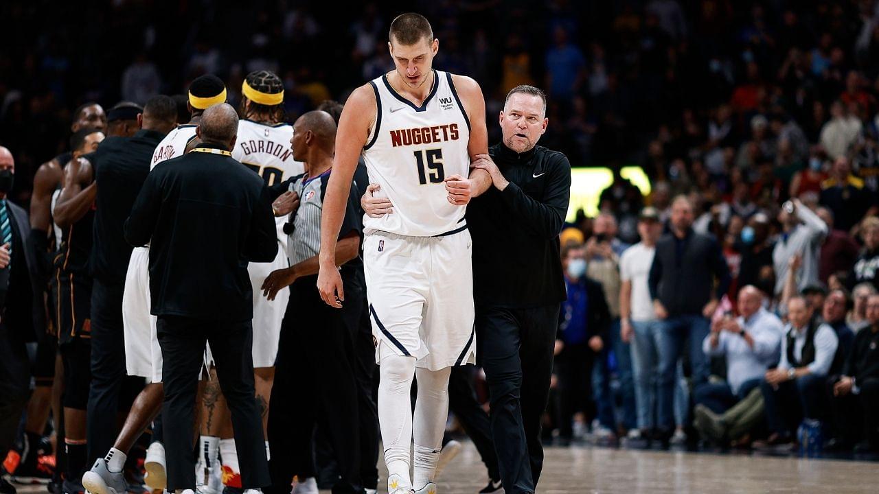 "Either Nikola Jokic is available on Wednesday, or he isn't. Not wasting time looking through my crystal ball or my tea leaves": Nuggets' Head Coach Michael Malone talks about a possible suspension for the 2021 MVP