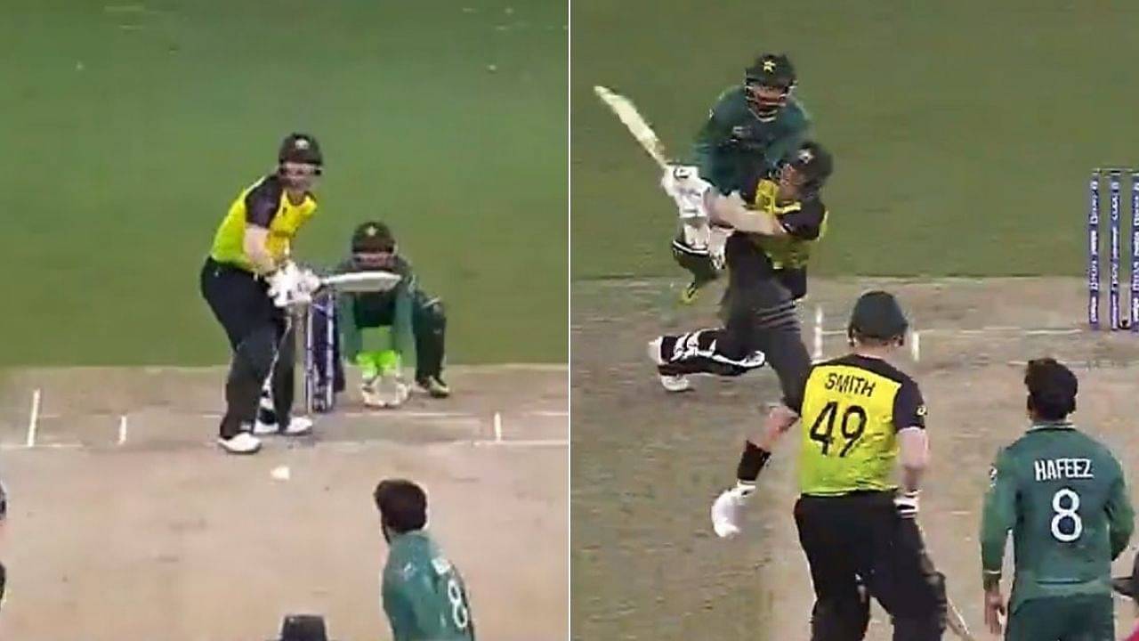 Mohammad Hafeez dead ball: David Warner smashes six off Hafeez's double-bounce delivery in T20 World Cup semi-final