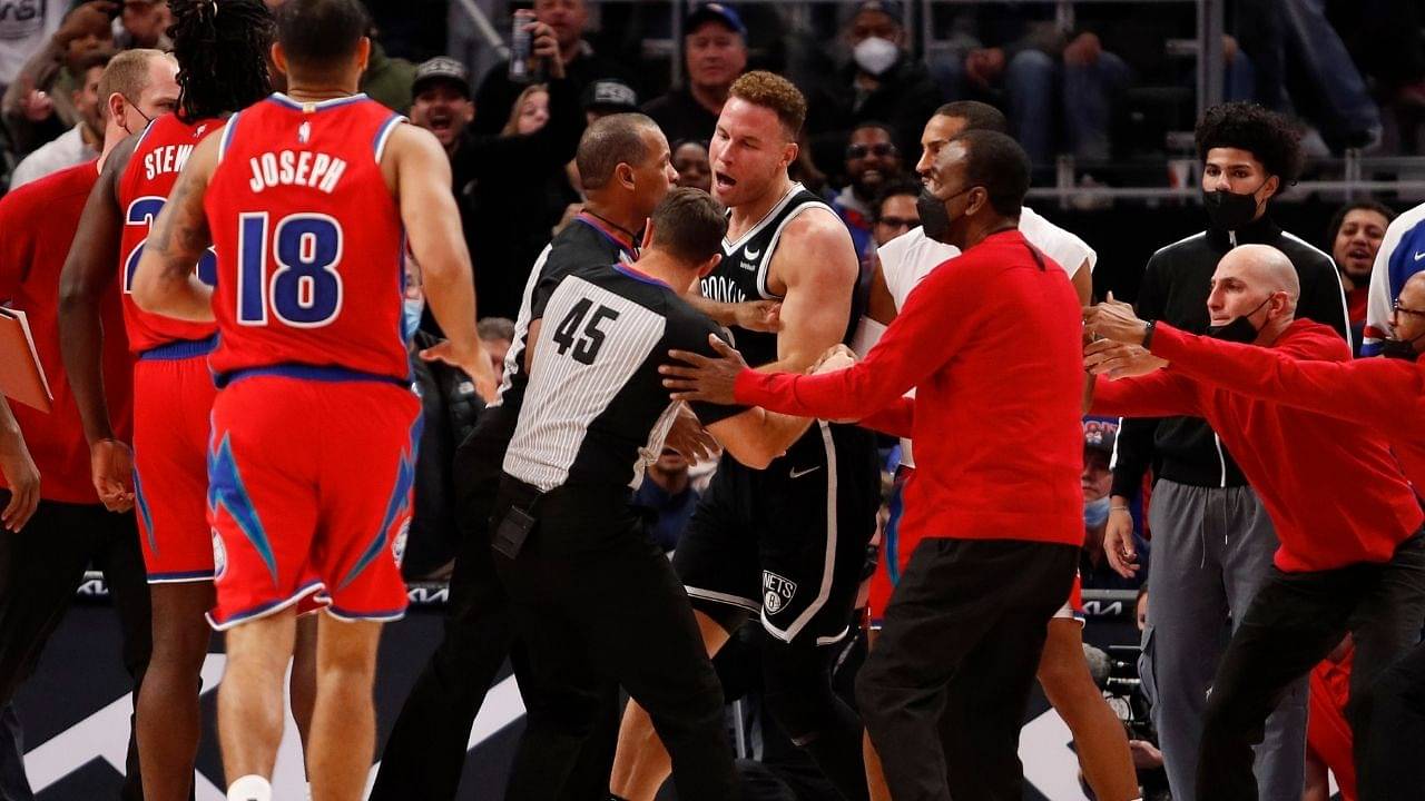 "LeBron James was just the latest; Isaiah Stewart has brawled with Blake Griffin and Giannis before!": When the Pistons rookie messed with the Nets forward at the start of 2021-22
