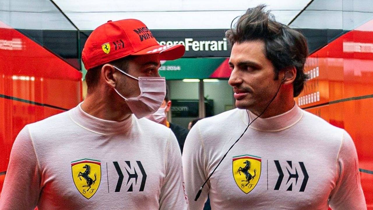 "Charles is one of the greatest, if not the greatest in F1"– Carlos Sainz mightily praises his Ferrari teammate Charles Leclerc while in awe of his qualifying maneuvers