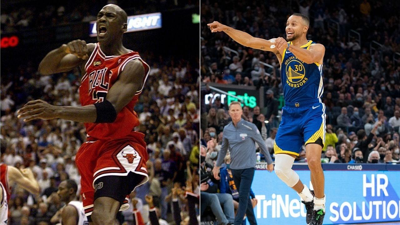 "Steve Kerr can't possibly choose between Stephen Curry and Michael Jordan": NBA Twitter erupts as a fan asked the GSW coach to make his pick between the two legends
