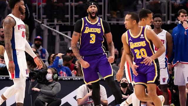"Anthony Davis joined hallowed air alongside Hakeem Olajuwon, Kareem Abdul-Jabbar last night": Lakers star posts statline comparable to GOAT centers after LeBron James' ejection vs Detroit Pistons