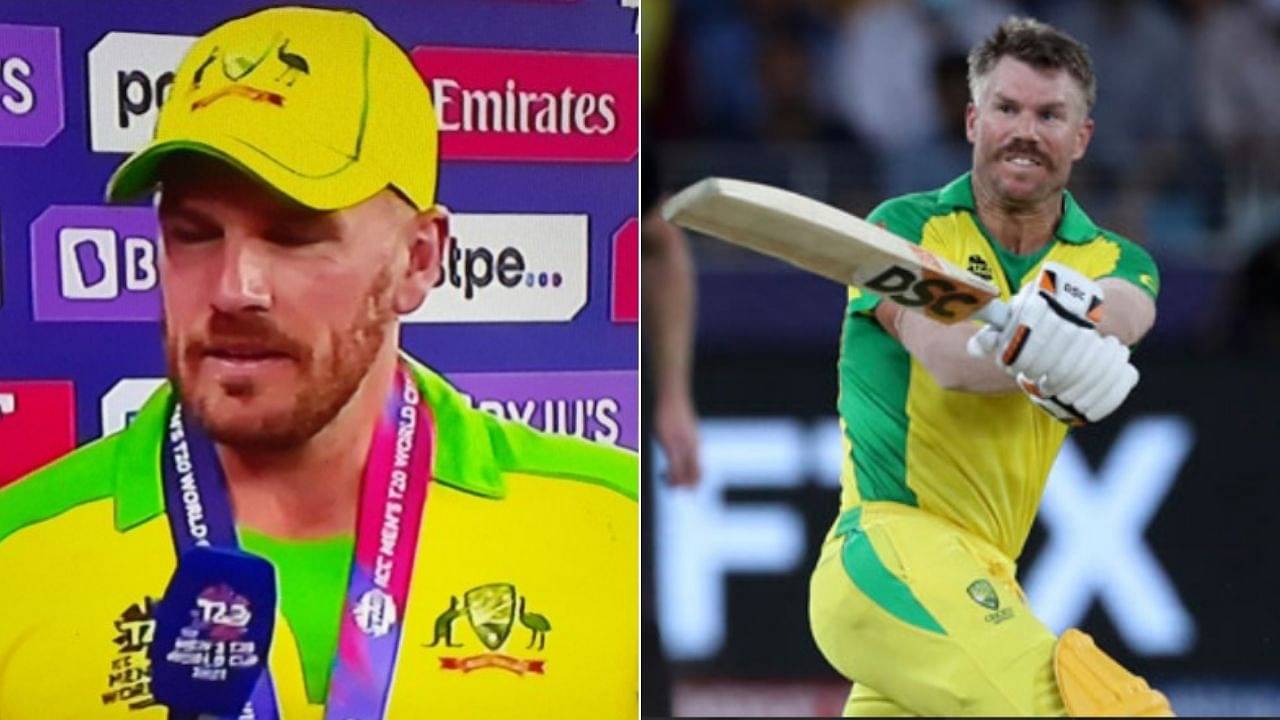 "It was almost like poking the bear": Aaron Finch hits at David Warner's detractors post 2021 T20 World cup Final win vs New Zealand