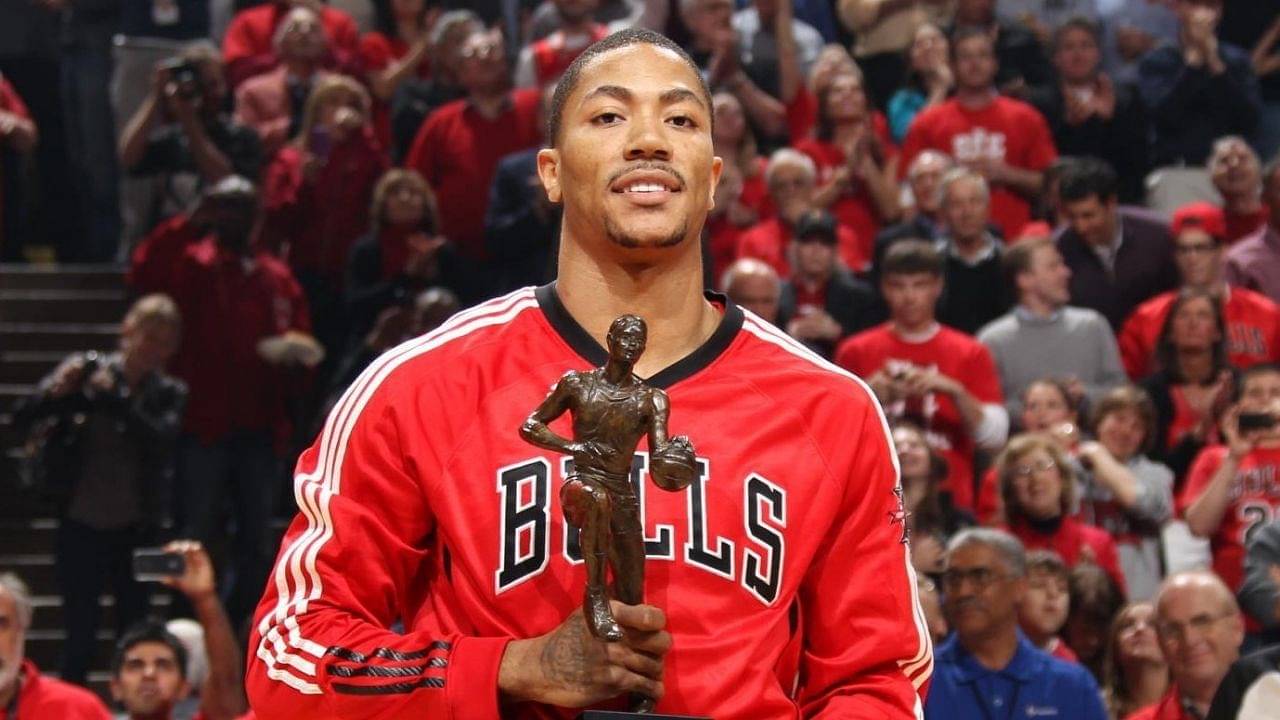 "My mom keeps my MVP award hostage like the movie Taken": Derrick Rose hilariously jokes about his mother taking his 2011 NBA MVP trophy with the Bulls for keepsakes