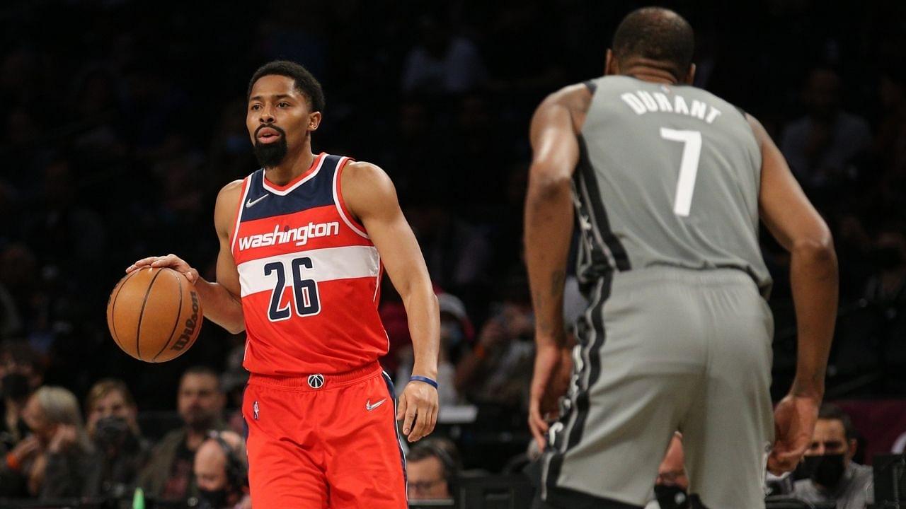 "Kevin Durant is the only player I couldn't beat in Brooklyn!" Former Nets guard Spencer Dinwiddie gives his flowers to the current top scorer of the league