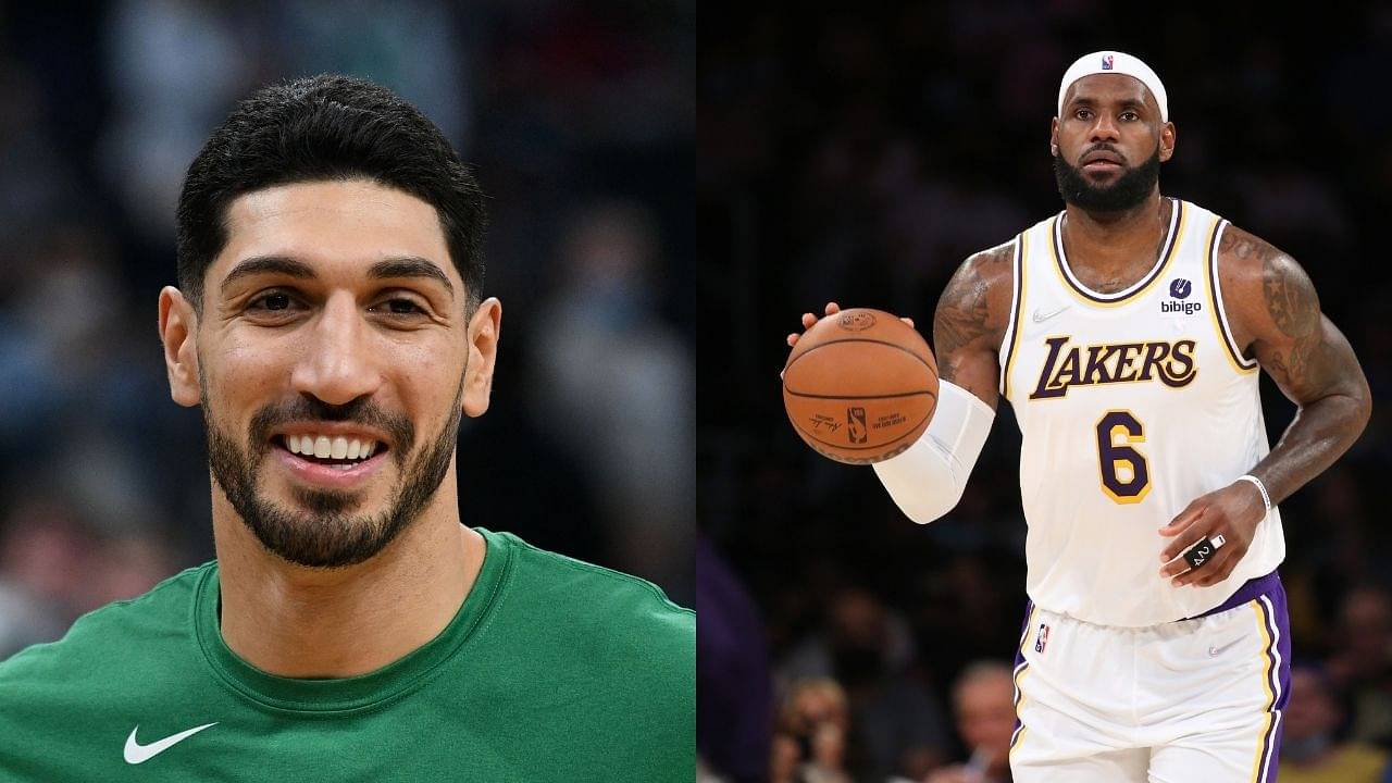 “Enes Freedom is only tough when he’s 1000s of miles away from LeBron James”: NBA fans call out the Celtics big for bashing the Lakers superstar on TV but not speaking to him personally