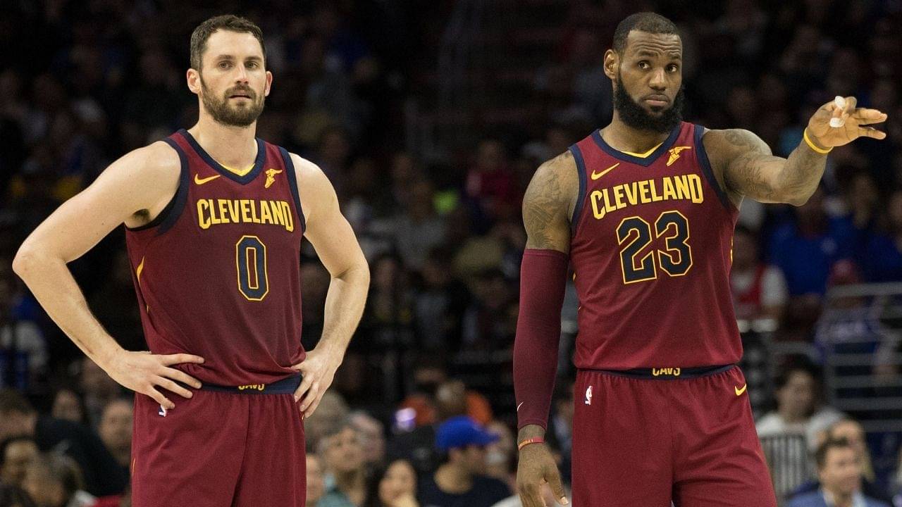 "We were the most underachieving regular-season team of all time, we didn't care until the playoffs": Kevin Love on playing alongside LeBron James and co during the Cavs' four straight trips to the NBA Finals