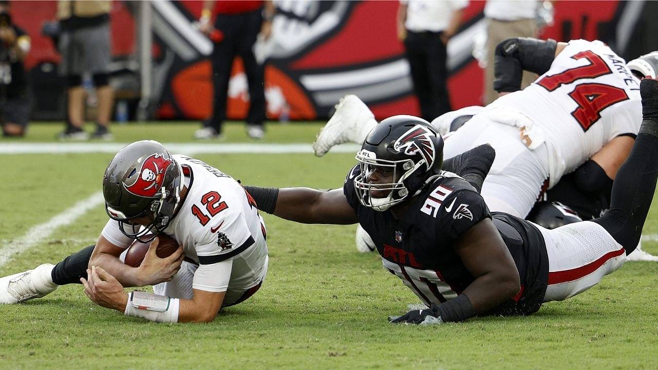 "Tom Brady Kind of Old, Man": Falcons D-Lineman Marlon Davidson Always Dreamed of Sacking the NFL GOAT, and Now Has a Pick-6 Against Him