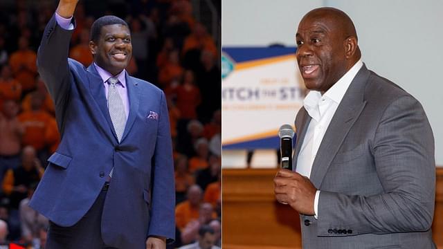 "We knew he was getting to that spot, the 18,000 fans knew he was getting to that spot, but there was nothing we could do about it!" Magic Johnson is in awe of Bernard King's unstoppable turnaround jumper