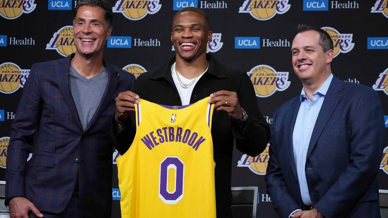 "We made a big trade for Russell Westbrook because we couldn't rely on LeBron James in his year 19th to be the sole engine of our team": Lakers GM Rob Pelinka reflects on the team's season so far