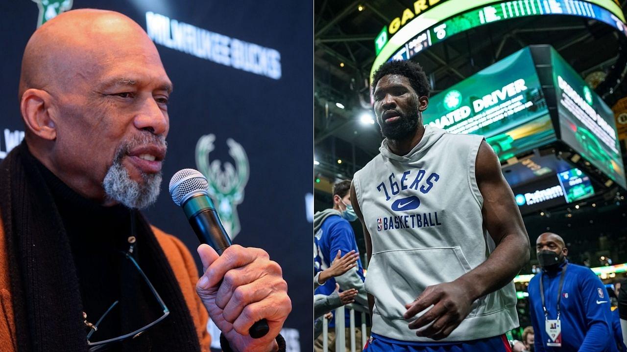 "Kareem Abdul-Jabbar has 4 of those games": Joel Embiid compiles 3rd career game with 40 points, 10 rebounds, 5 assists and 4 blocks, overtaking Shaquille O'Neal and other greats