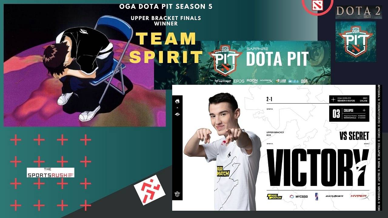 OGA Dota pit season 5 upper bracket finals team spirit wins vs team secret