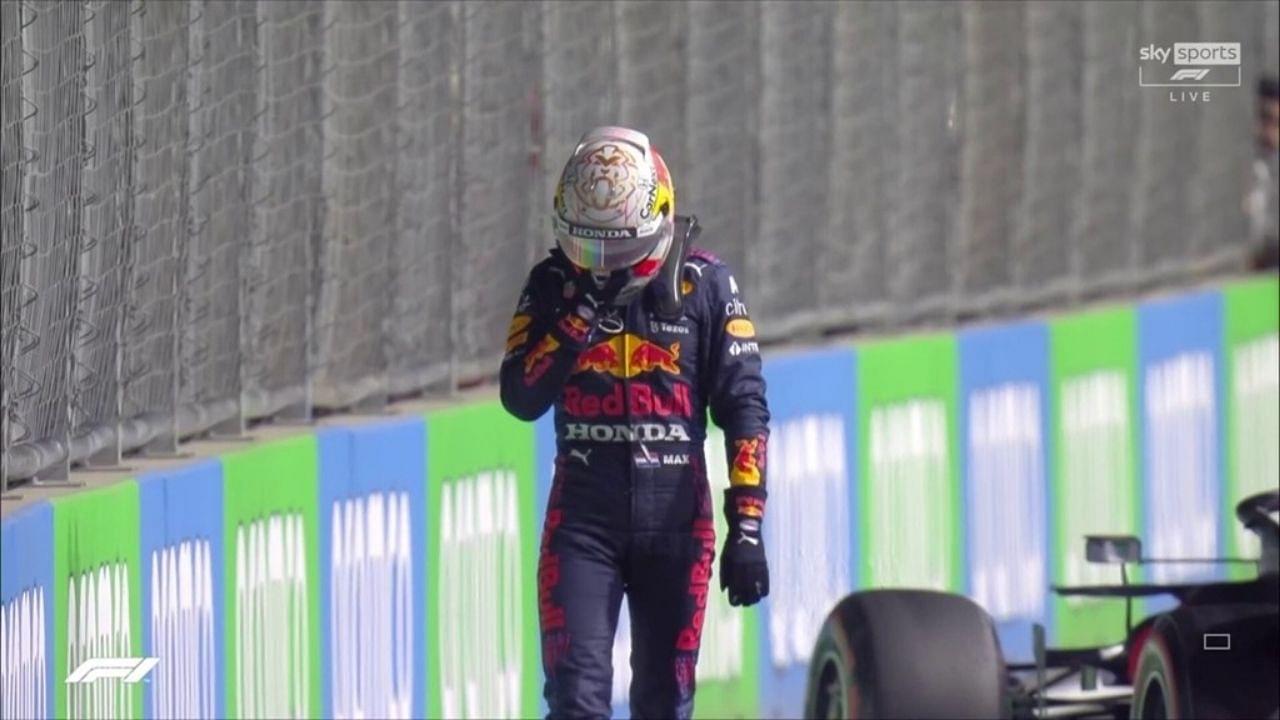 "He hits the wall at the very last corner"– Watch Lewis Hamilton grabbing pole after massive Max Verstappen misfortune