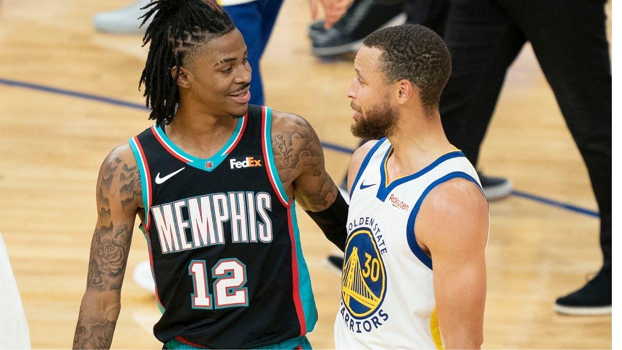 “Yes, Ja Morant is definitely an All-Star!”: Stephen Curry gives his vote to the Grizzlies guard as he likes a tweet promoting the 22-year-old to make his first ASG selection this season