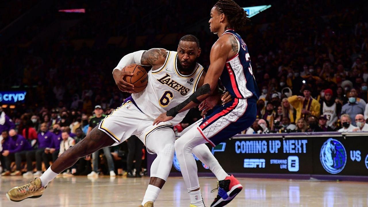 "No LeBron James team has ever lost five straight games until today": LA Lakers earn an embarrassing record for the King in a loss against the Kevin Durant-less Brooklyn Nets